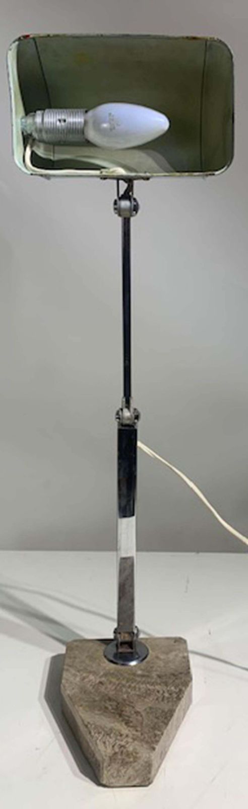 1398.0 French "Fare" Desk/Banker's Lamp Chrome Adjustable Art Deco From 1930s photo