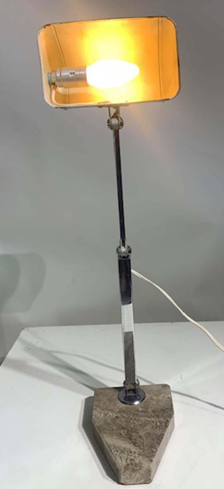 photo buy French "Fare" Desk/Banker's Lamp Chrome Adjustable Art Deco From 1930s