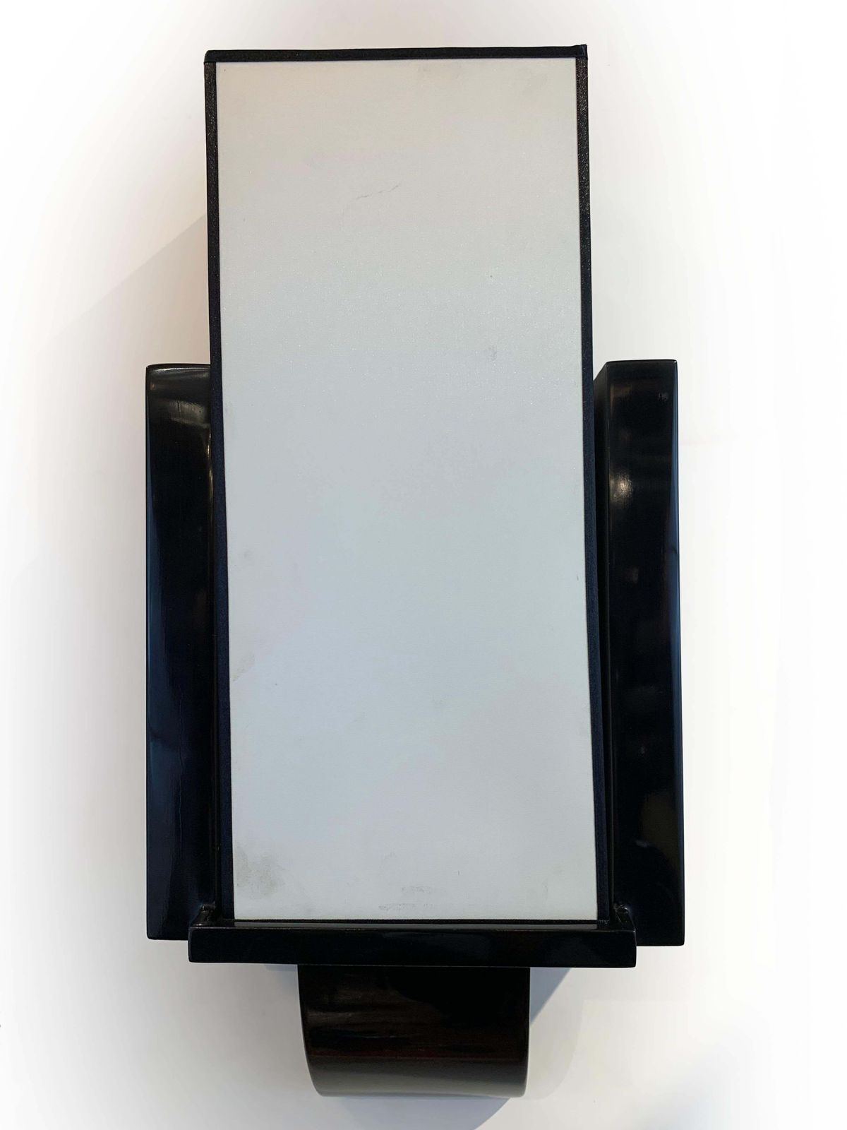 Pair Of Wall Lamps In Black Lacquered Wood Circa 1970 photo 2319.0