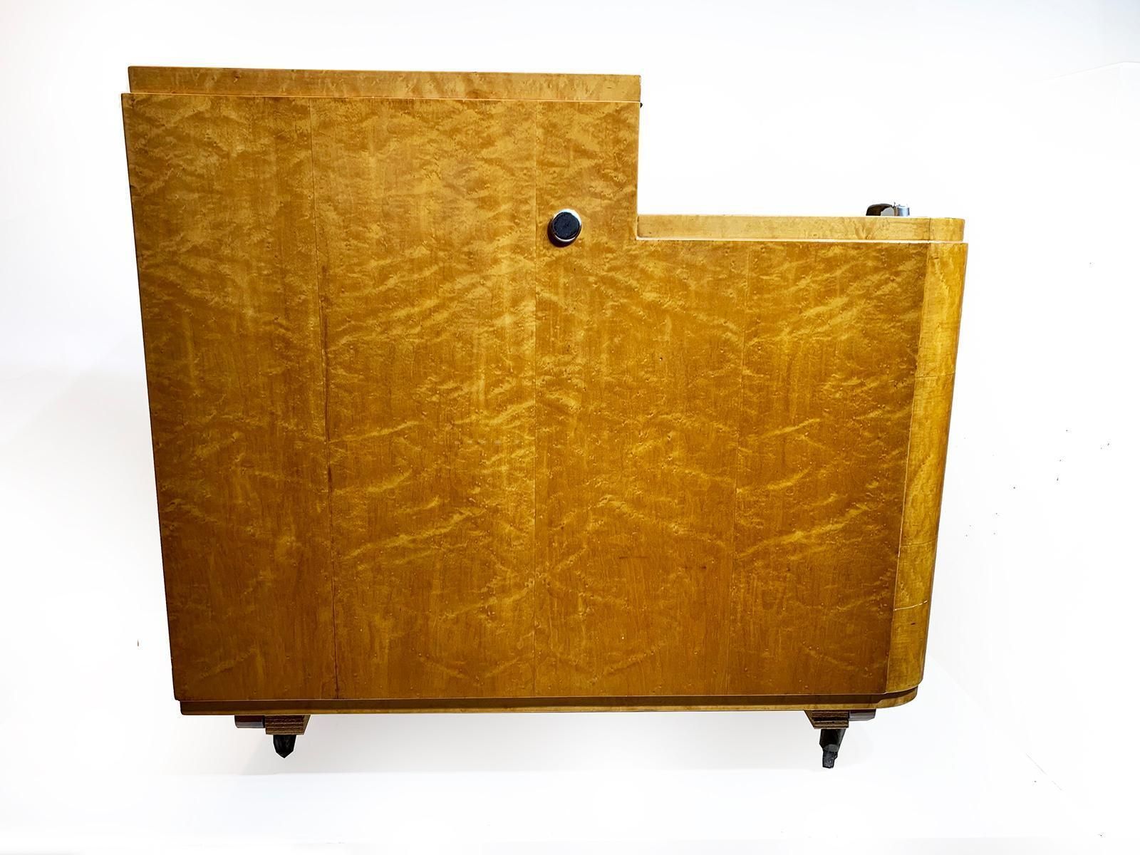 Art Deco Bar Cart, France, Circa 1940 photo vintage