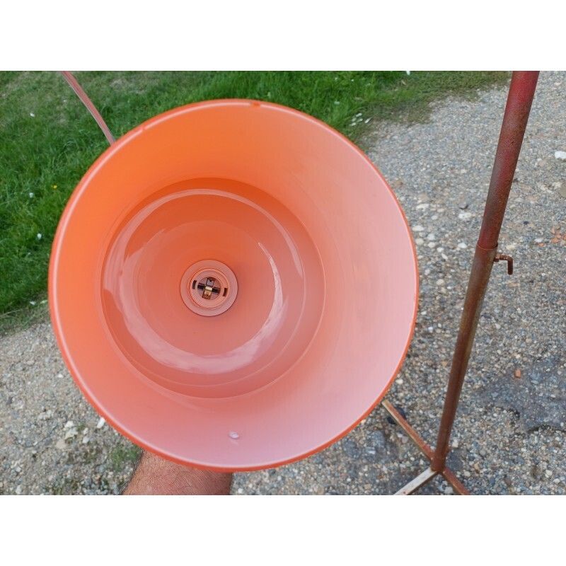 Vintage 70s Opaline Pendant Light photo Lighting