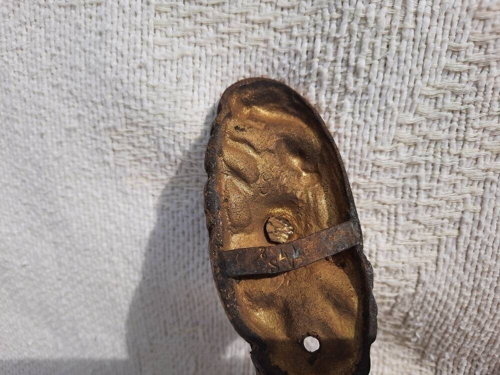 Antique Bronze Ormolu Curtain Tie Backs: French Chateau Window Hardware photo 216.0