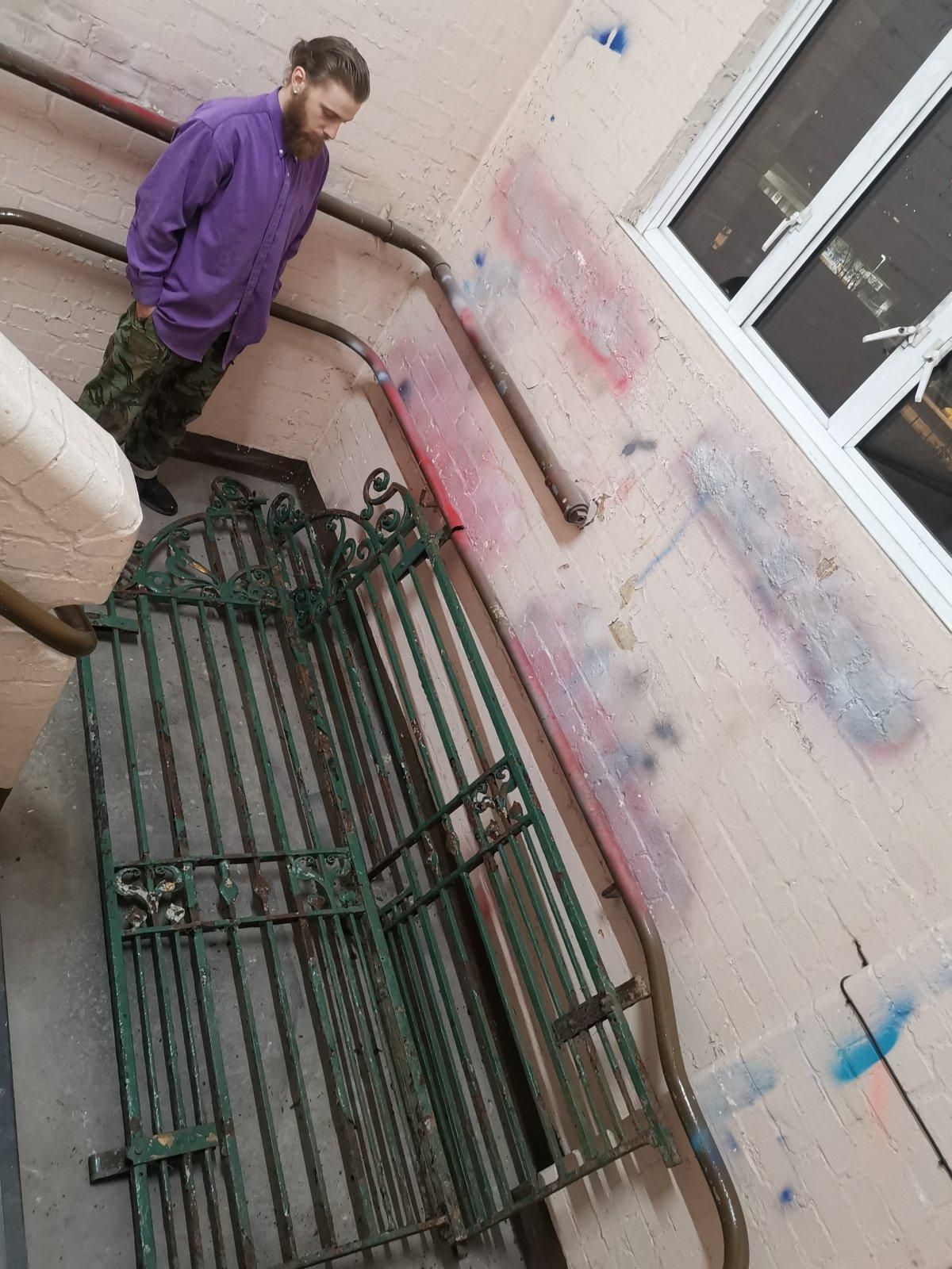 An Exceptional Period Pair Of Arts & Crafts Hand Hammered & Wrought Iron Gates photo vinterior