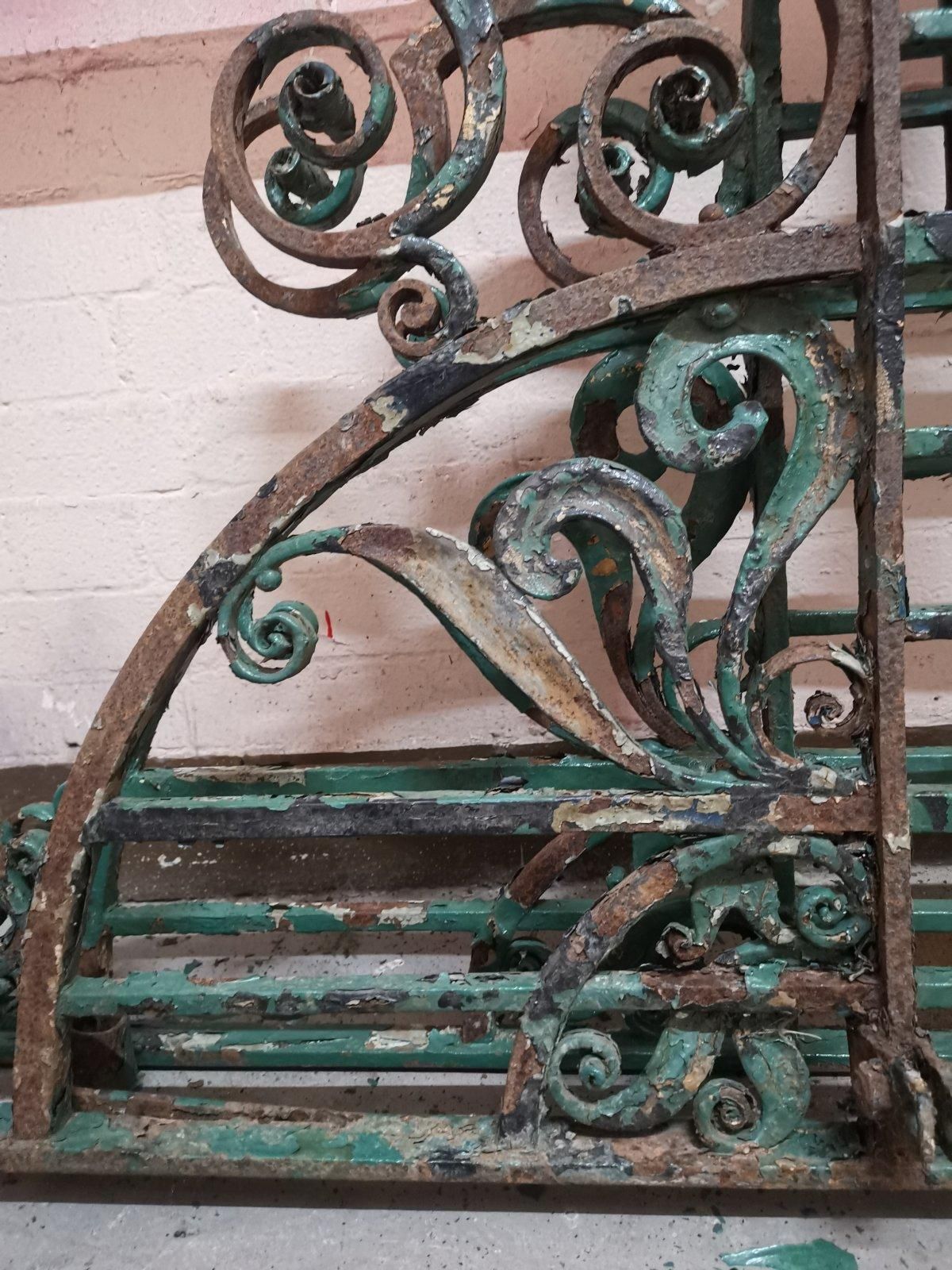 22500.0 An Exceptional Period Pair Of Arts & Crafts Hand Hammered & Wrought Iron Gates photo