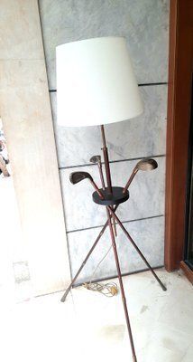 Golf Floor Lamp Attributed Jacques Adnet, 1940s photo furniture