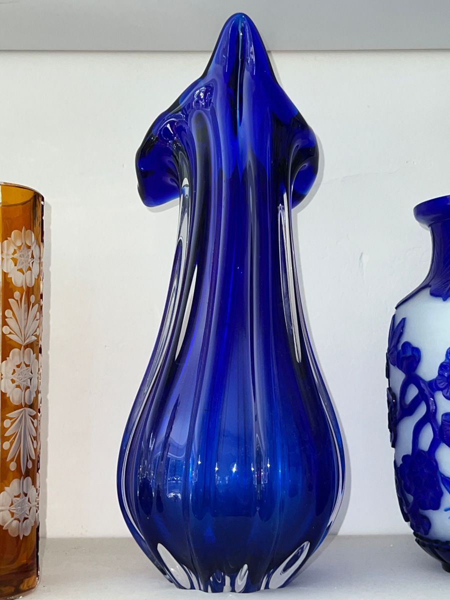Murano Glass Vase Attributed To Flavio Poli, 1960s photo for sale