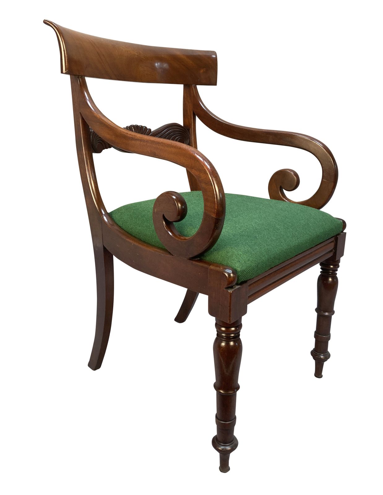 An English William IV Mahogany Desk Chair photo furniture
