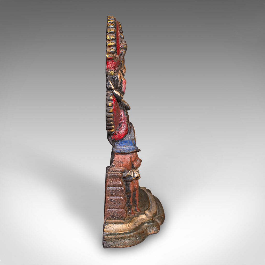 Antique Mr Punch Doorstop English Painted Figure Door Keeper Victorian 1880 photo Home Decor