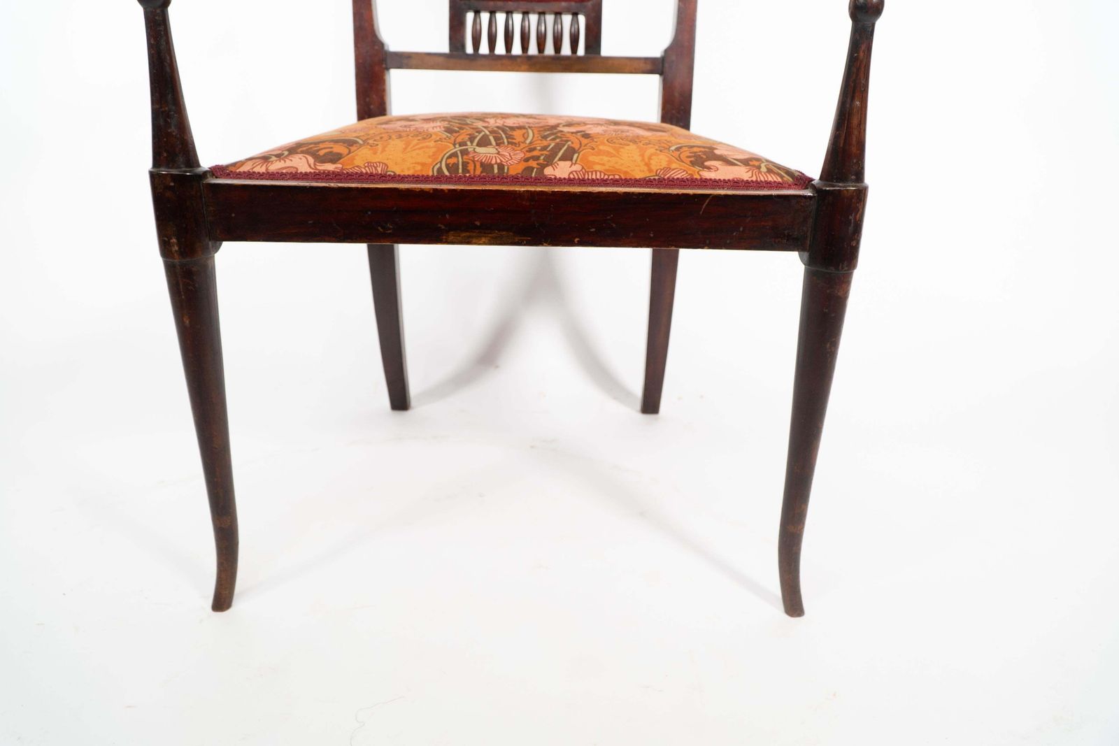 photo buy George Walton For John Rowntree's Cafe. An Arts And Crafts Walnut Armchair