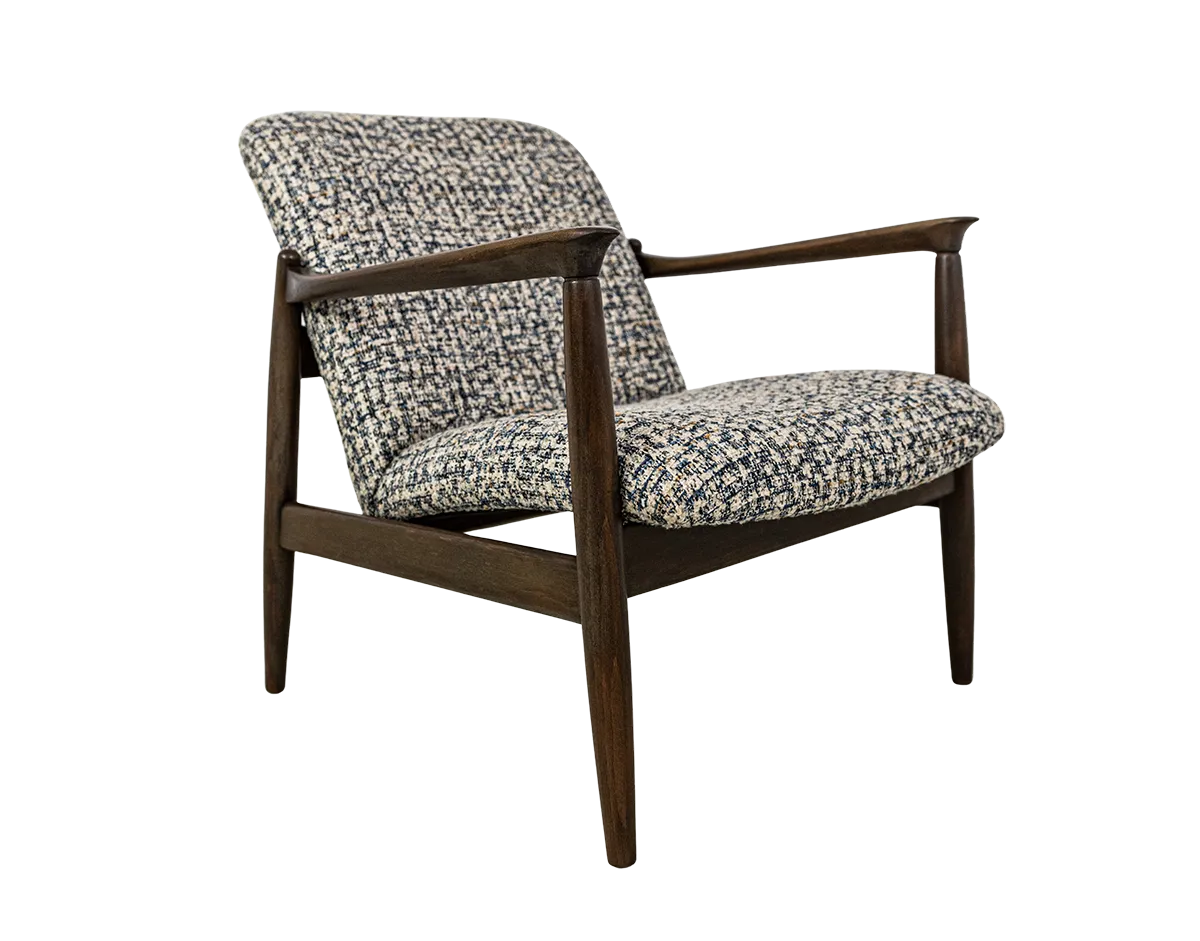 Mid Century Modern Armchair By Edmund Homa, Gfm, Poland, 1960's