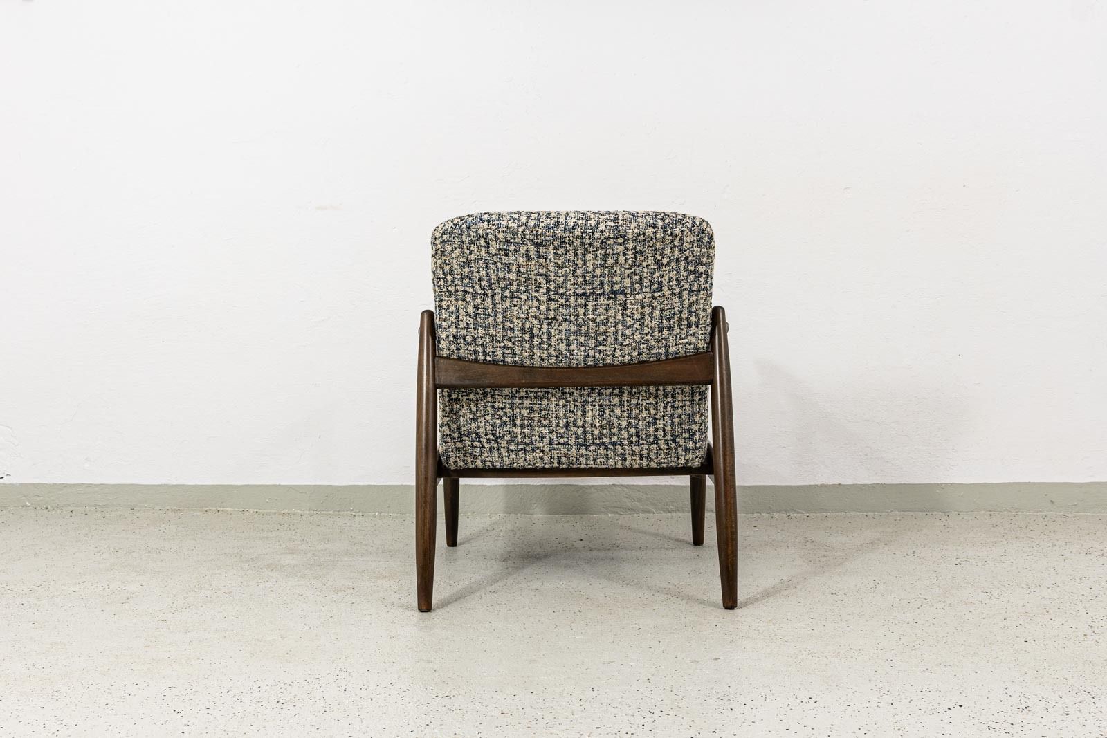 Mid Century Modern Armchair By Edmund Homa, Gfm, Poland, 1960's photo vintage
