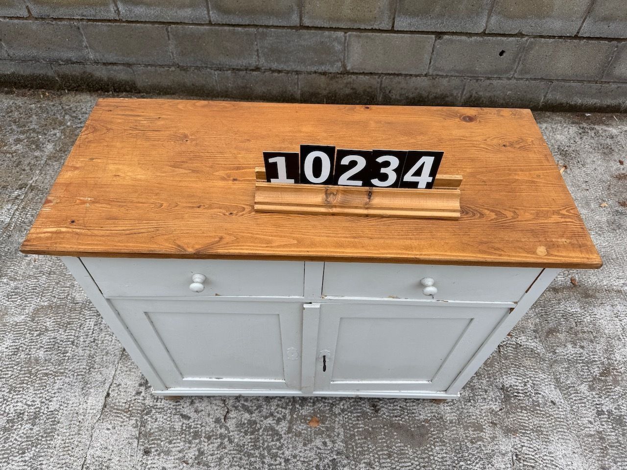 An Old Pine Dresser Base/Sideboard   Painted Currently But Can Be Stripped Etc photo Furniture