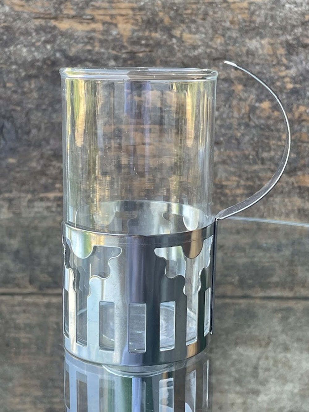 Home Decor Set Of 4 Glass Cups Designed By George Sowden For Bodum 1980s photo