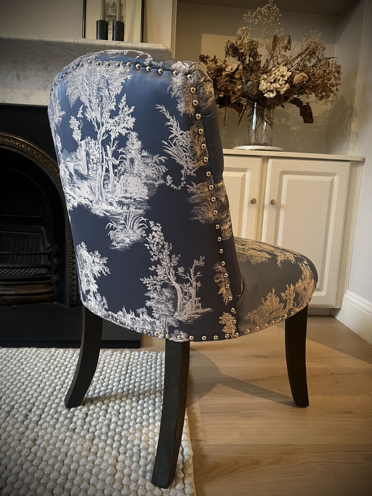 Original Valery Blue Toile Chair photo for sale
