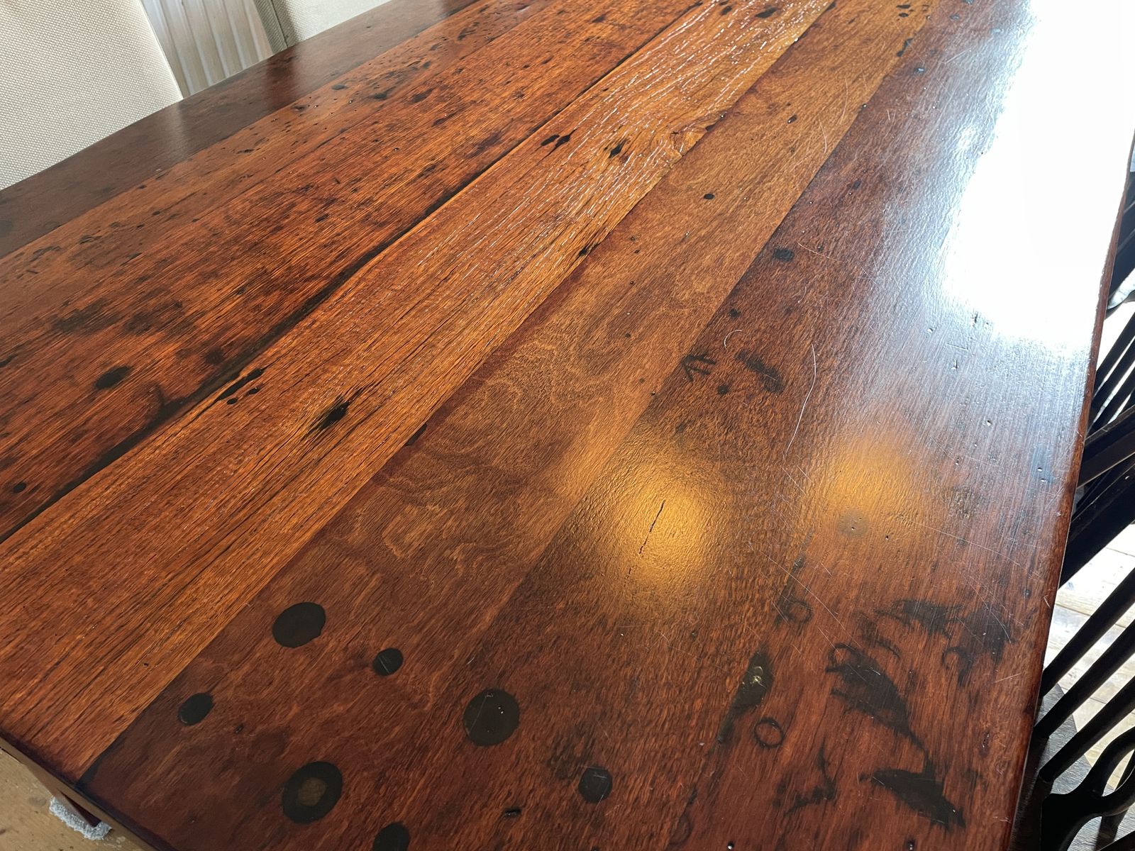 Beautiful Australian Jarrah Wood Dining Room / Boardroom Table. 2.2m X 1.01m photo 2600.0