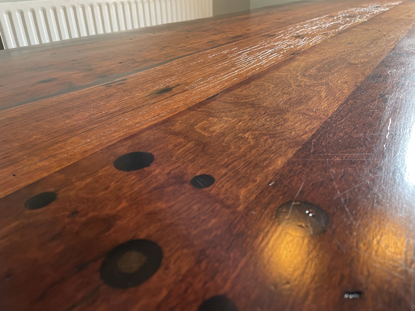 photo vinterior Beautiful Australian Jarrah Wood Dining Room / Boardroom Table. 2.2m X 1.01m