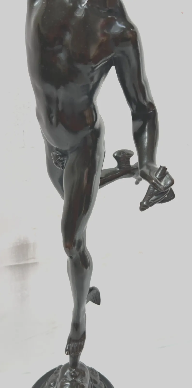 photo furniture "Mercury" Bronze Group With Brown Patina. 19th Century
