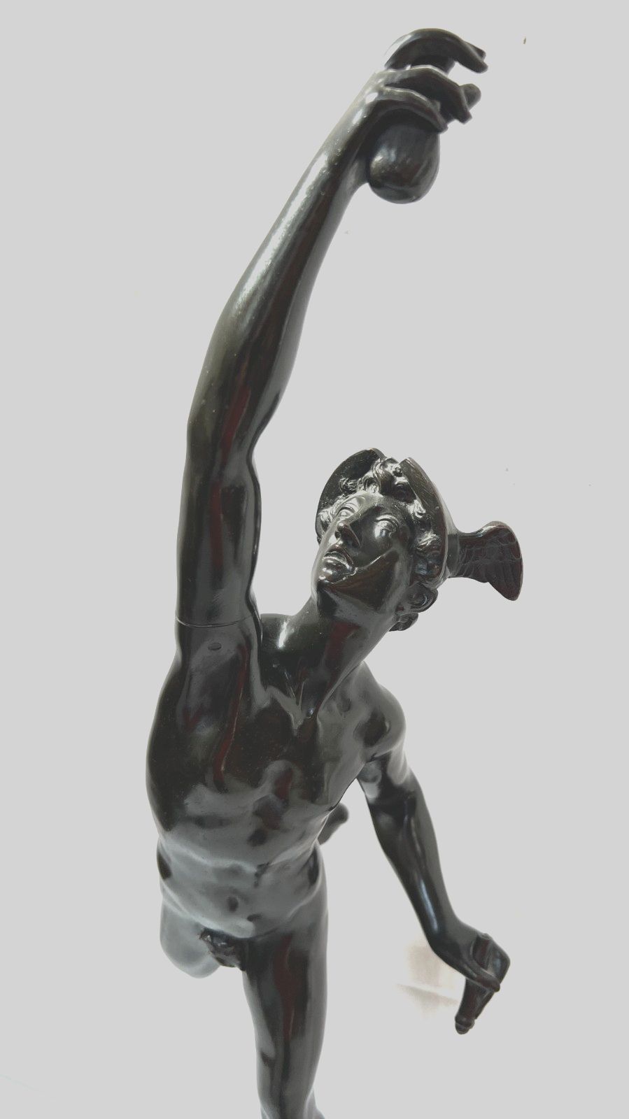 Art "Mercury" Bronze Group With Brown Patina. 19th Century photo