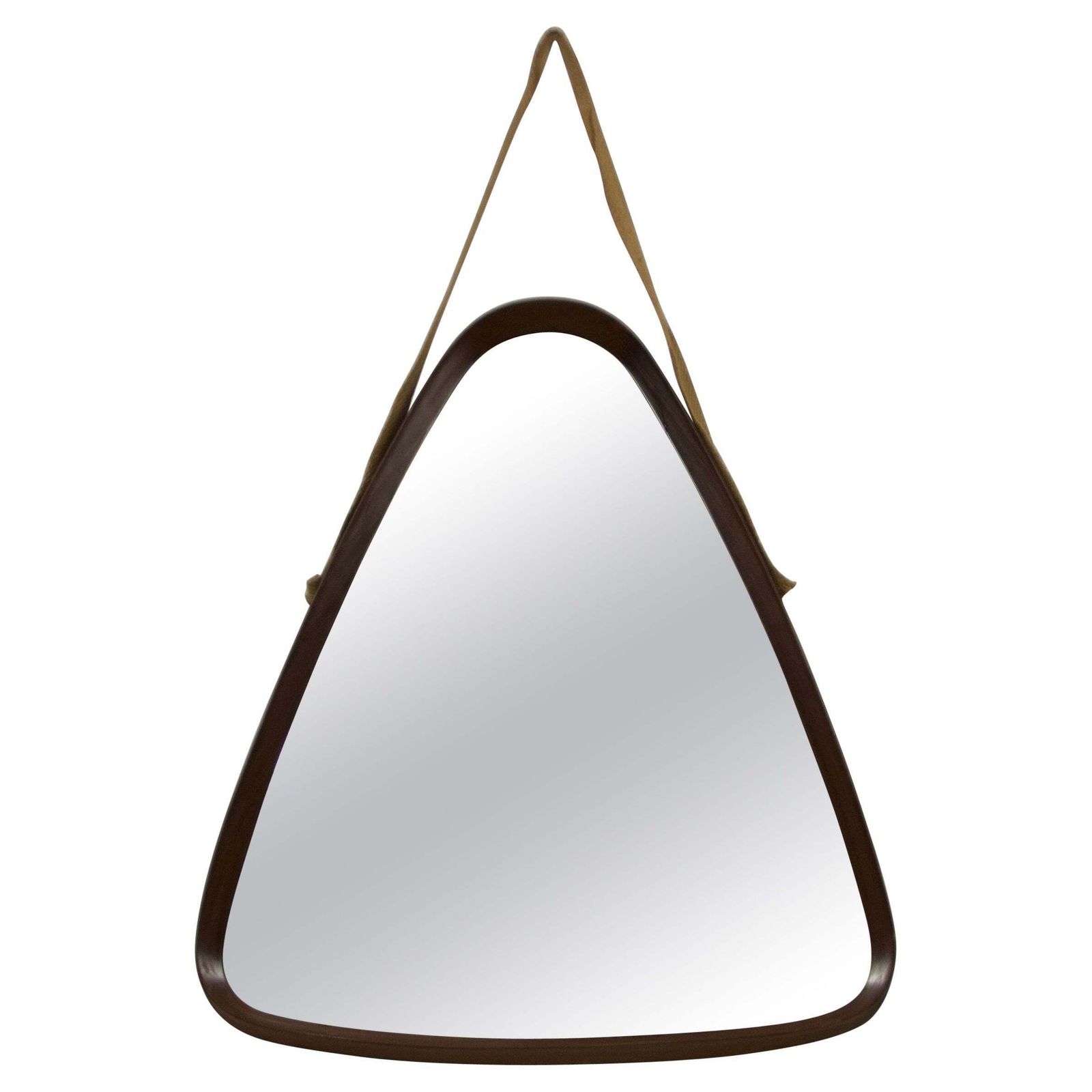 Italian Wooden Hanging Wall Mirror, 1960s, Italy