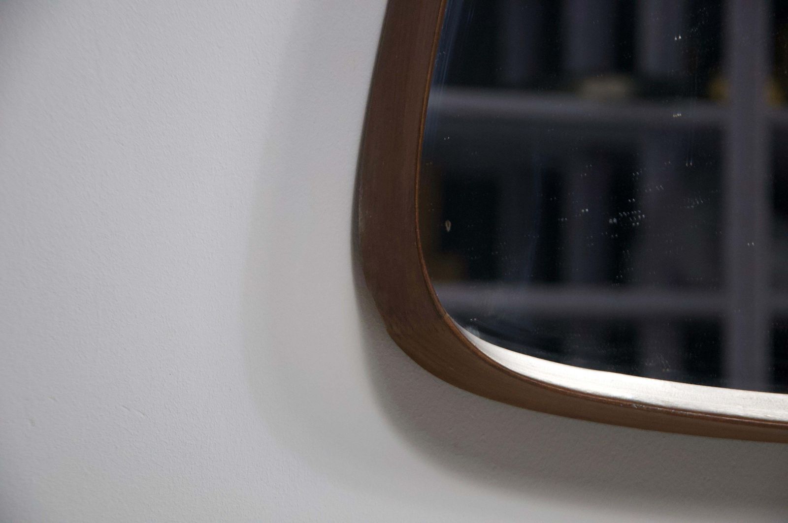 Italian Wooden Hanging Wall Mirror, 1960s, Italy photo for sale