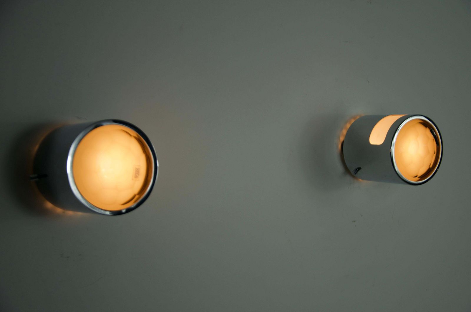 photo buy Pair Of Glass And Metal Wall Lights By Veca, 1960s, Italy