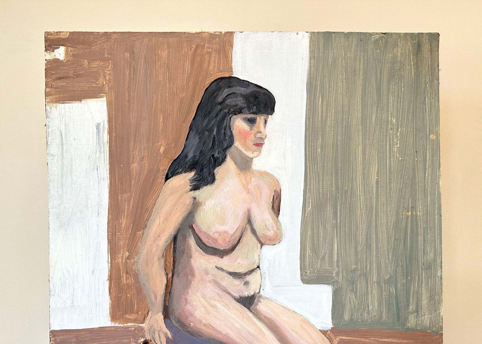 Female Nude Portrait Painting photo furniture