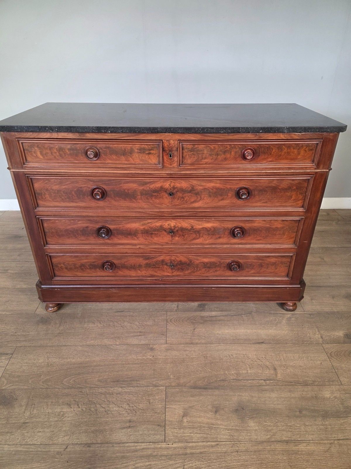 French Mahogany Victorian Marble Top Chest Of Drawers photo furniture
