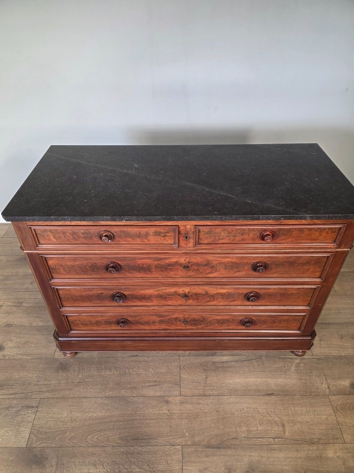 French Mahogany Victorian Marble Top Chest Of Drawers photo Furniture