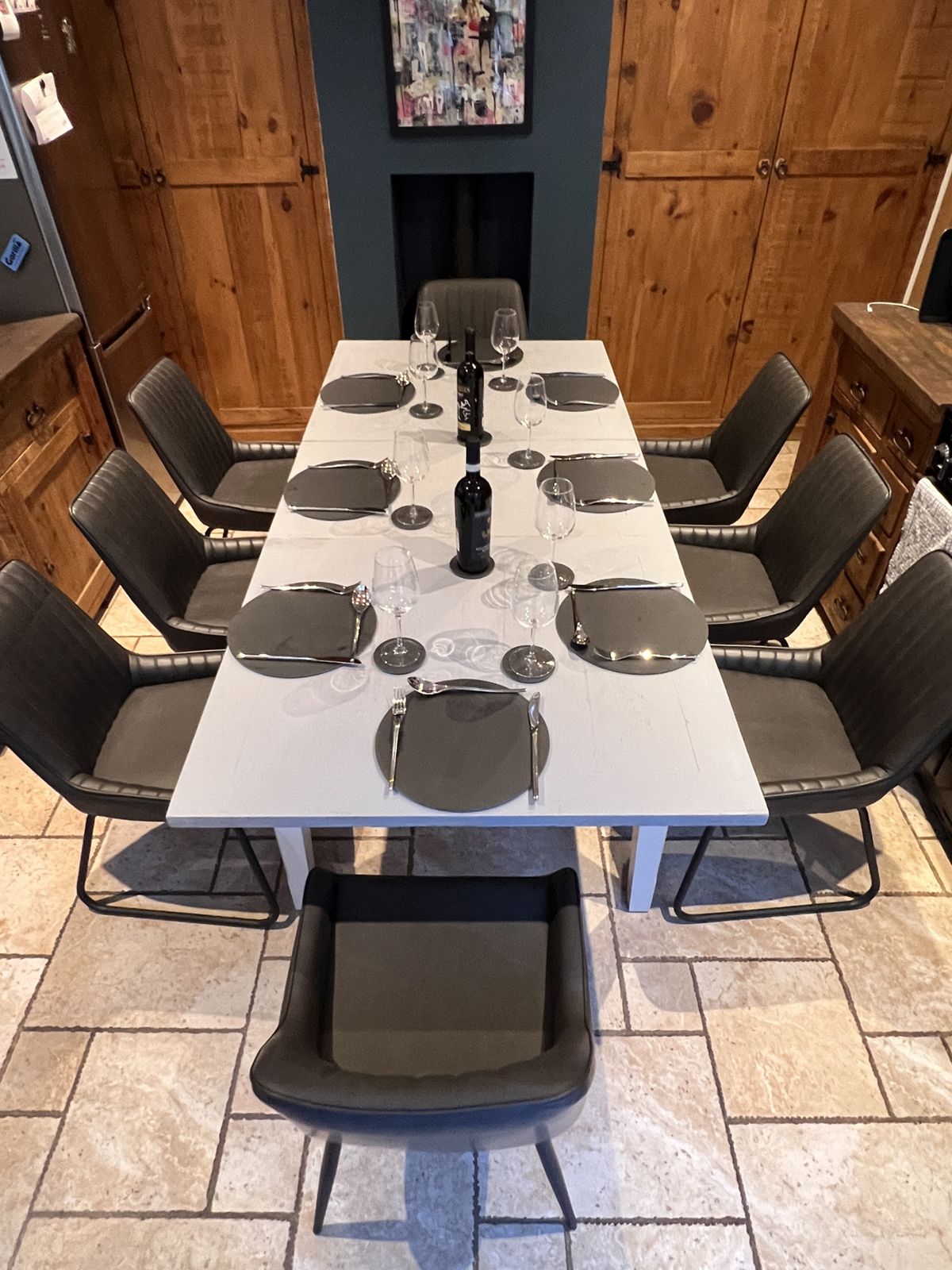 Baumhaus   Signature Grey  Extending Dining Table – Seats 4 To 10 photo Furniture
