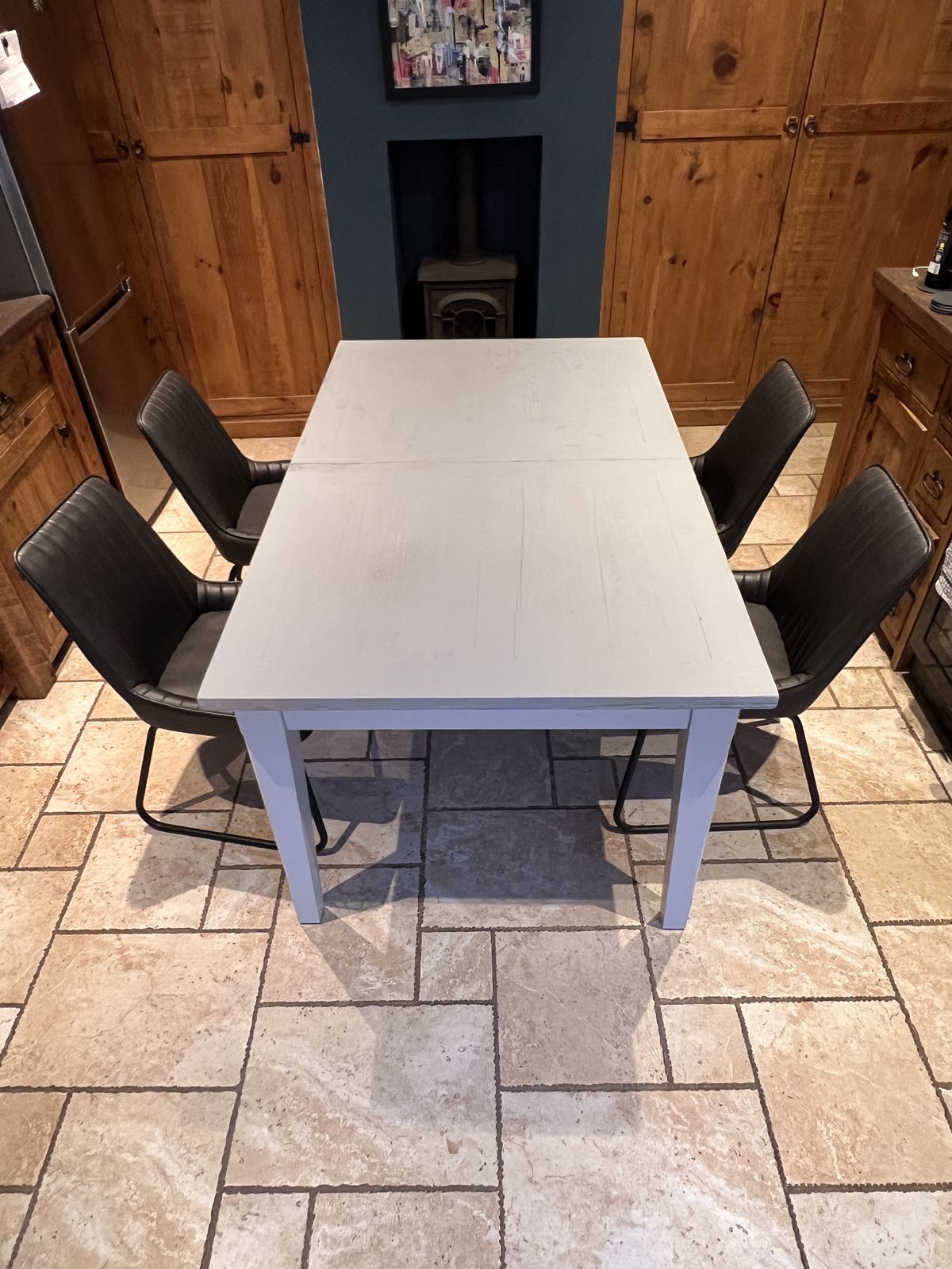 Baumhaus   Signature Grey  Extending Dining Table – Seats 4 To 10 photo vintage