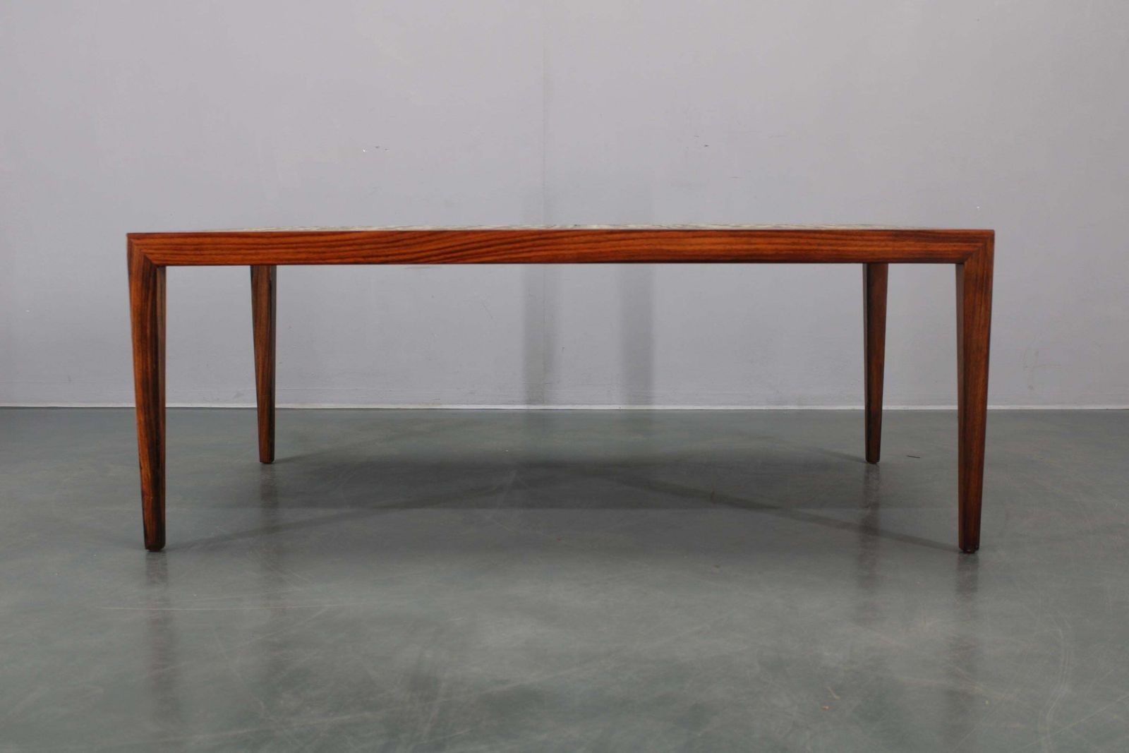 Mid Century Danish Haslev Mobelsnedkeri Coffee Table With Royal Copenhagen Ceram photo Furniture