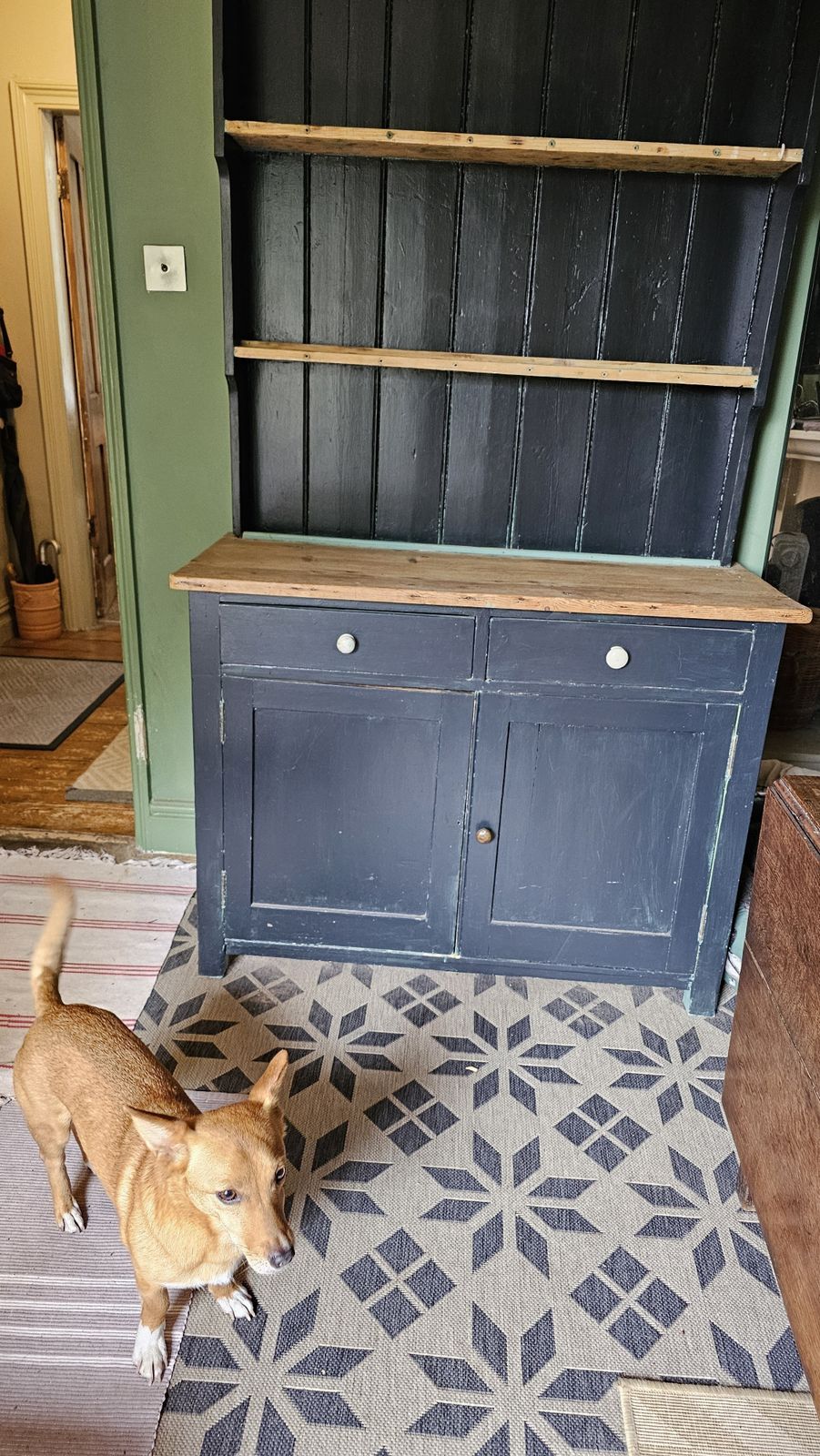 photo for sale Quirky Cabinet Dresser Farrow & Ball Railings Hand Painted Floral