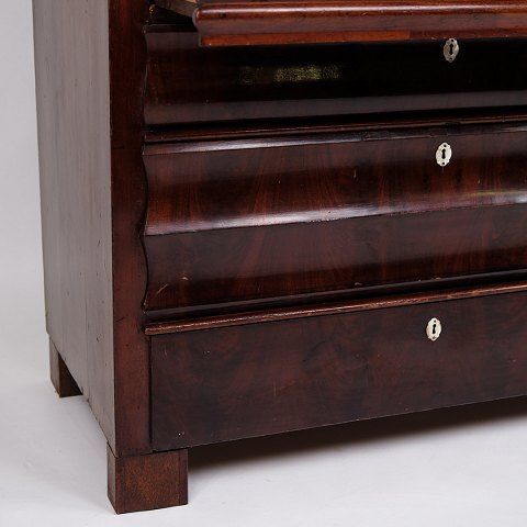 Chatol   Hand Polished Mahogany   Mother Of Pearl Fittings & Bone Knobs   Year 1860s photo for sale