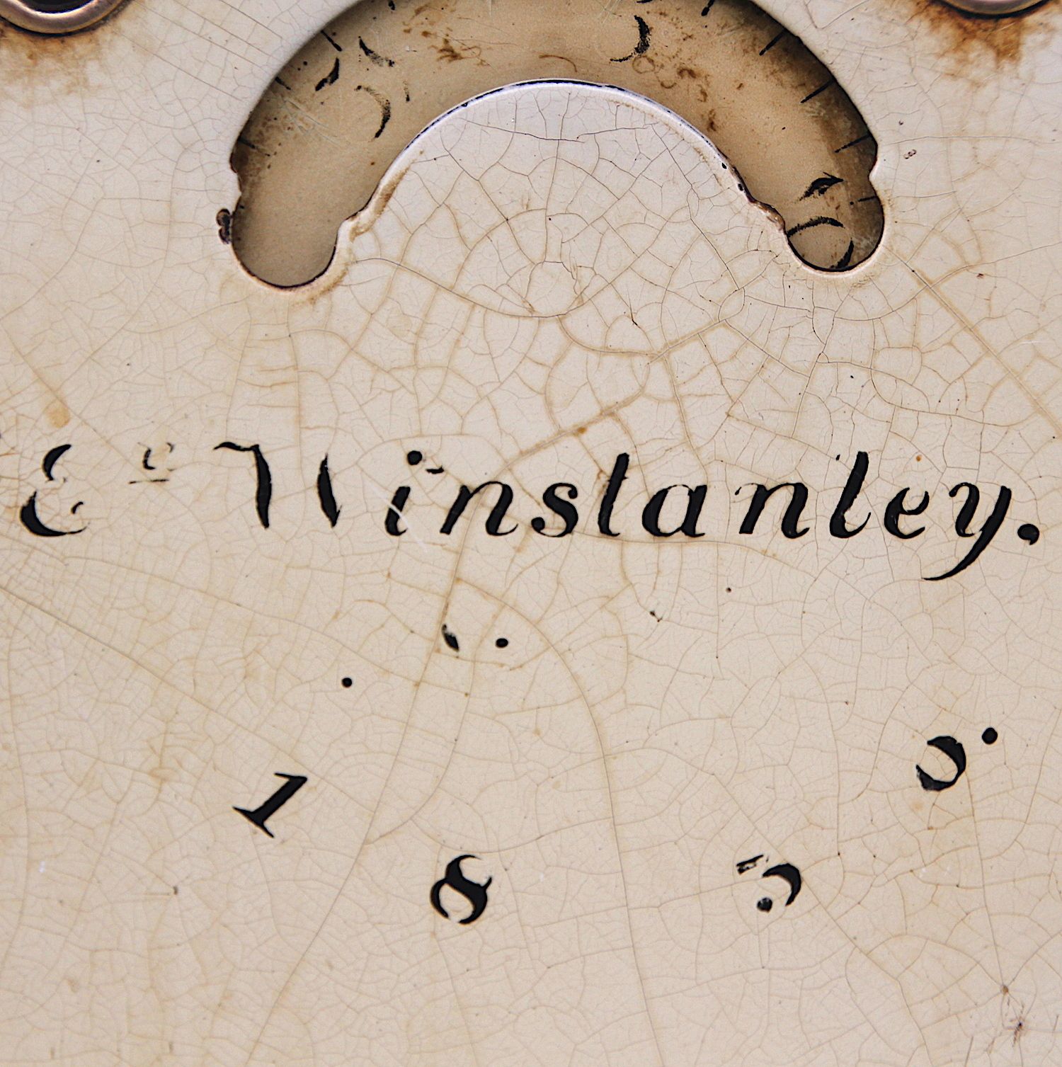 photo furniture Original 18th Century Iron Grandfather/Longcase Clock Dial. Fully Guaranteed.