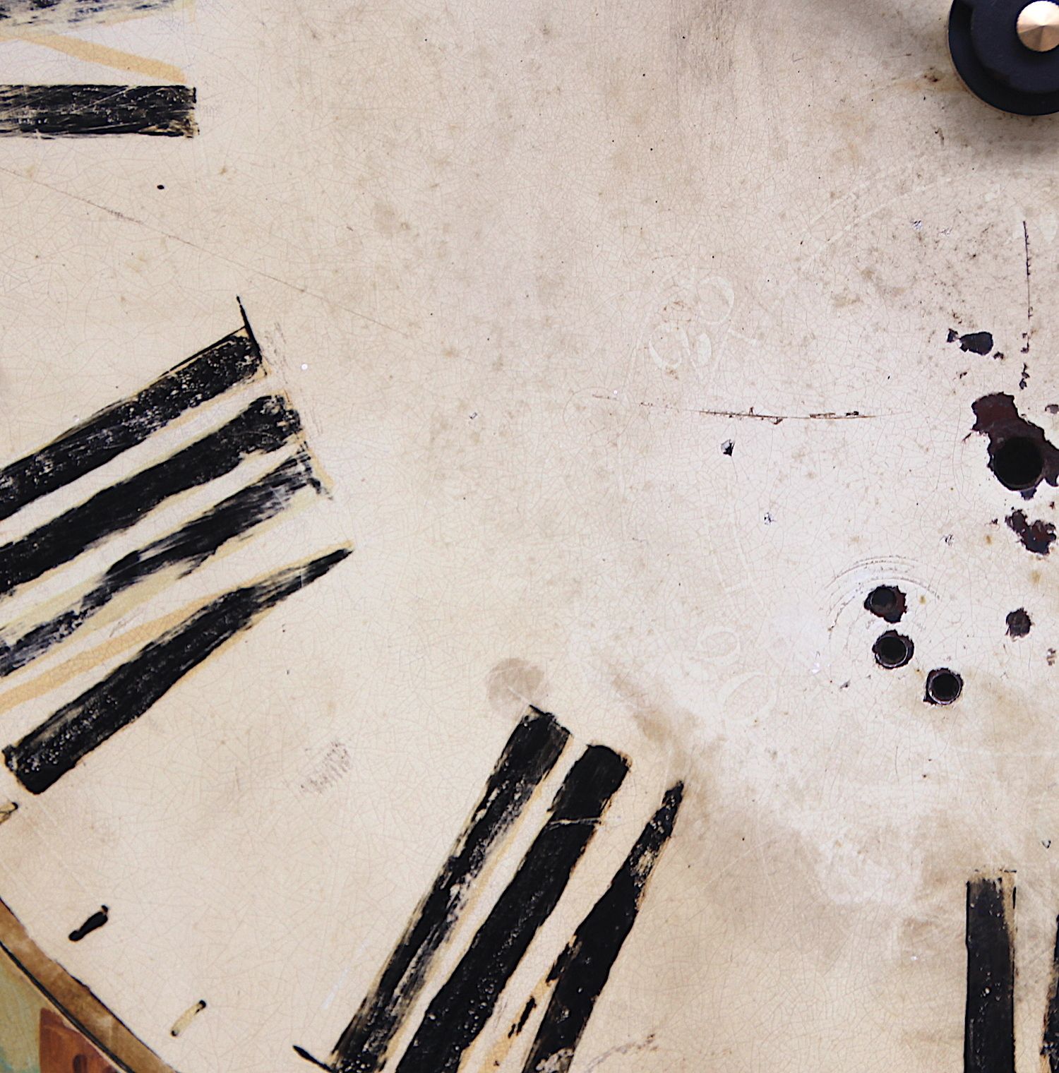 Original 18th Century Iron Grandfather/Longcase Clock Dial. Fully Guaranteed. photo vintage