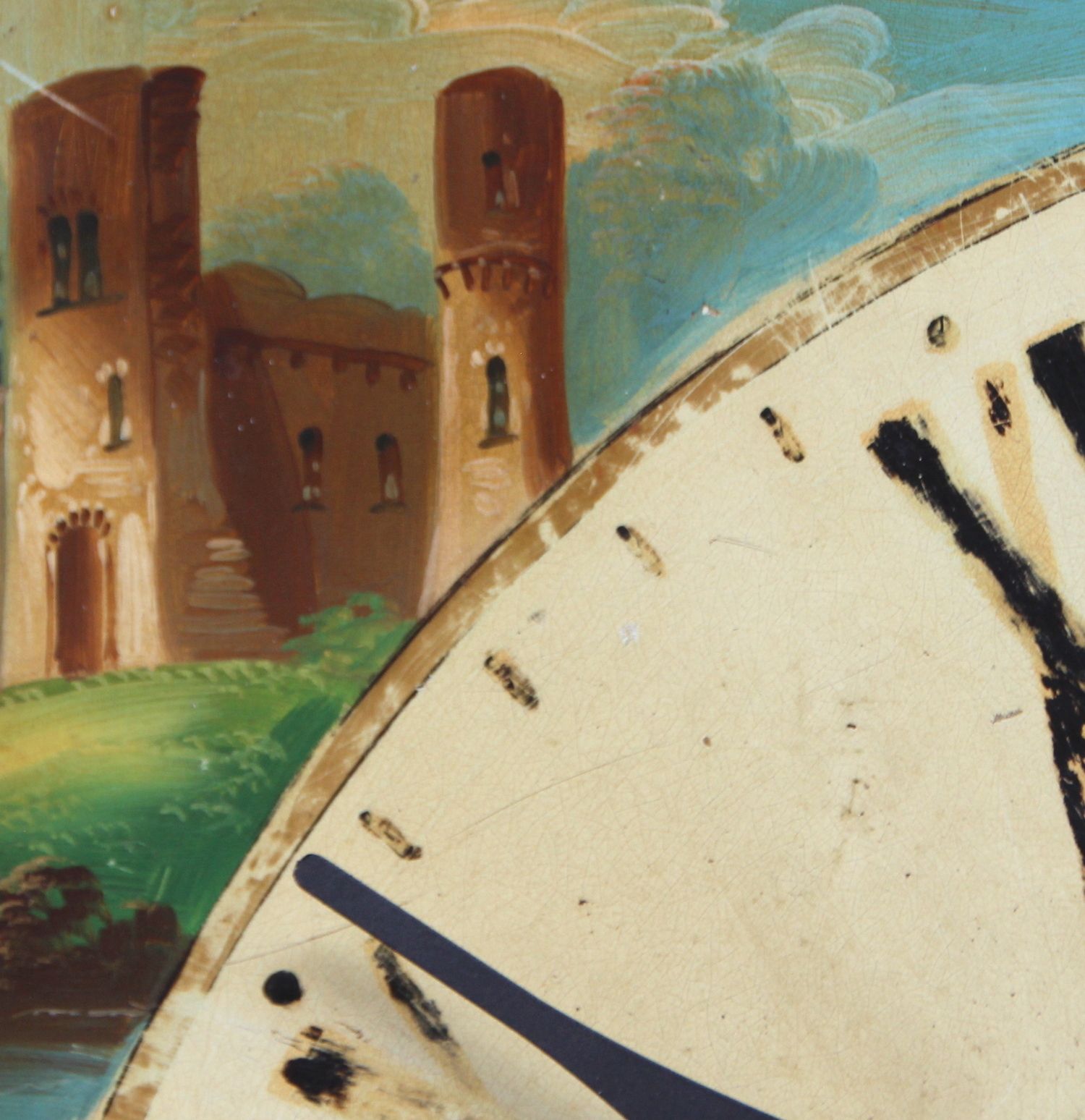 photo for sale Original 18th Century Iron Grandfather/Longcase Clock Dial. Fully Guaranteed.