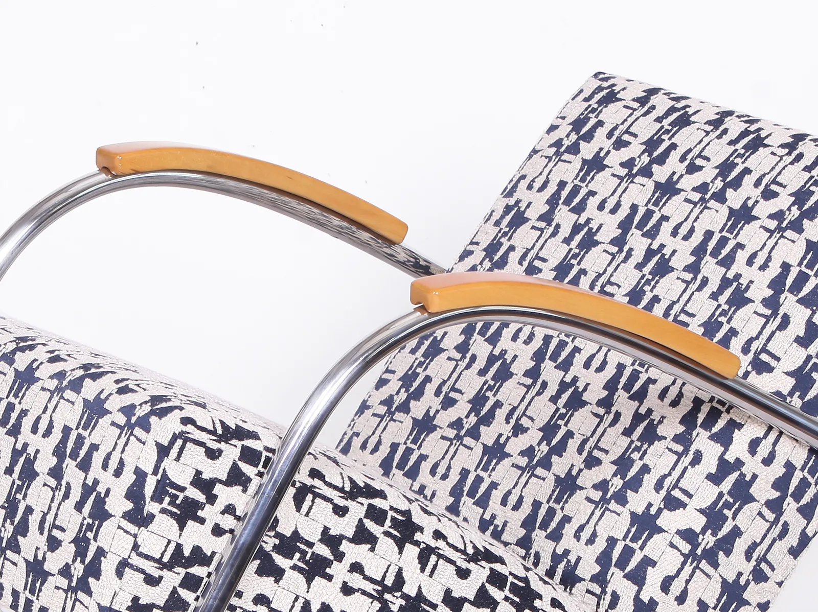 2 Tubular Steel Lounge Chairs With Foot Stool By Mücke Melder 1930s photo buy
