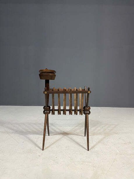 photo for sale French Vintage Beech Magazine Rack, 1960s