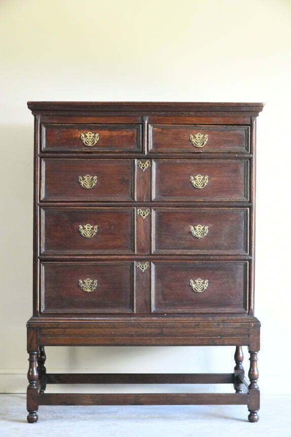 18th Century Style Oak Chest On Stand photo furniture