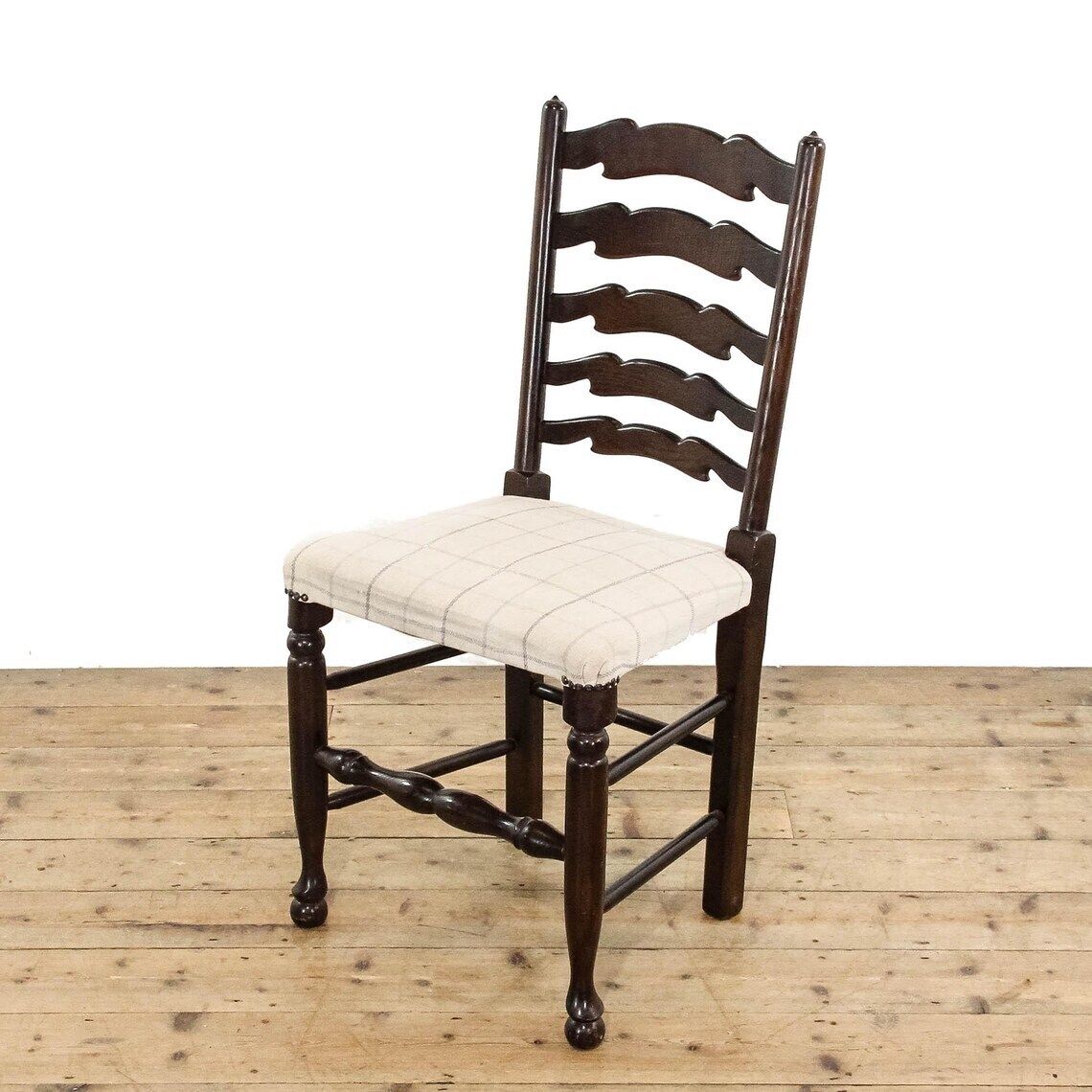 Set Of Four Upholstered And Oak Chairs Set Of Chairs  Antique Chairs  Dining Chairs  Kitchen Chairs photo Furniture