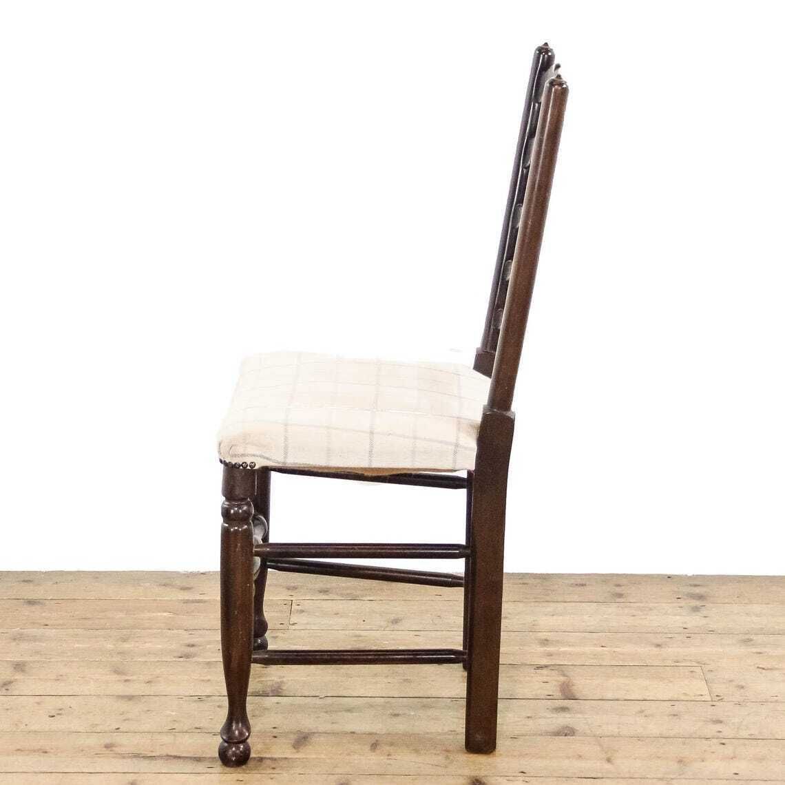 Set Of Four Upholstered And Oak Chairs Set Of Chairs  Antique Chairs  Dining Chairs  Kitchen Chairs photo vinterior