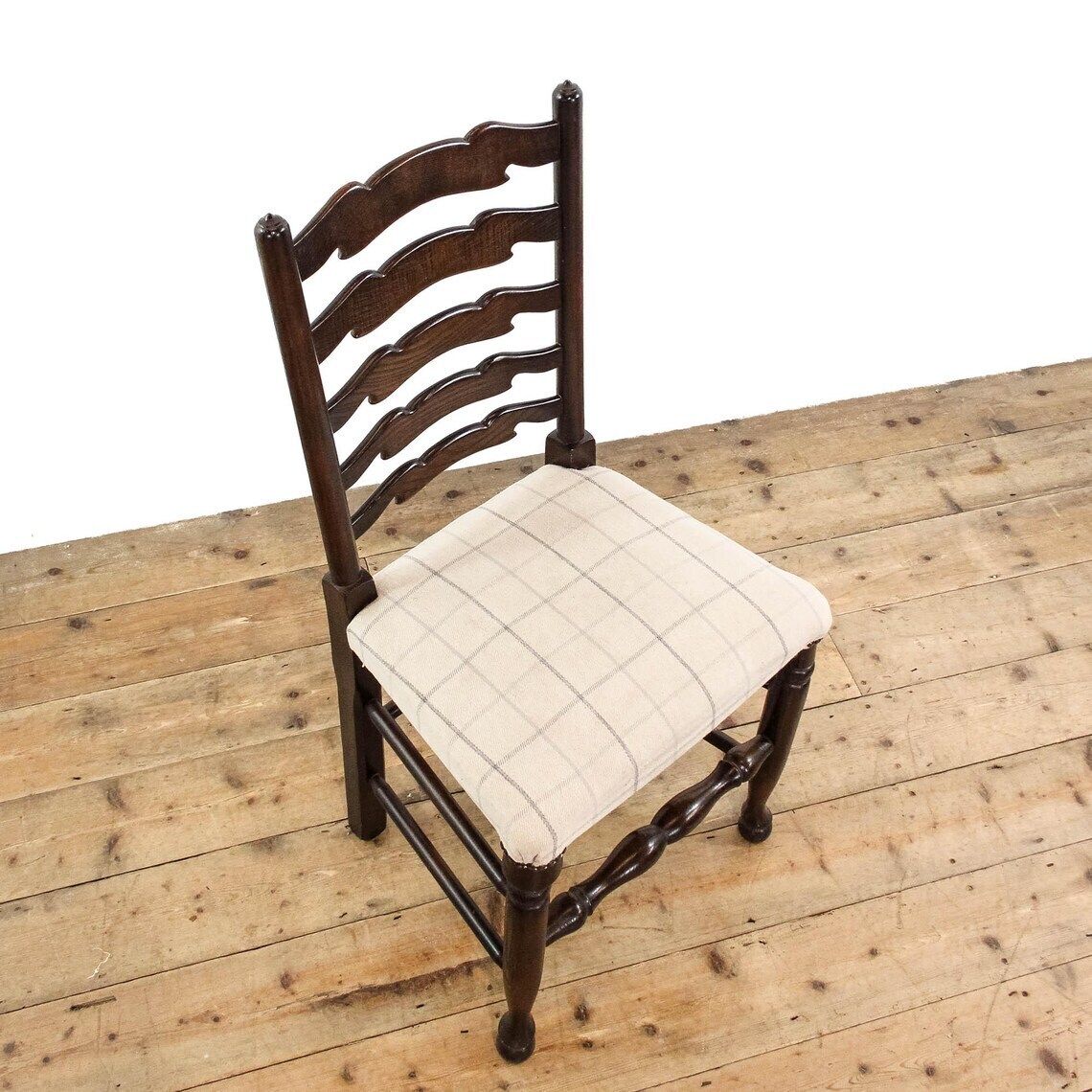 Set Of Four Upholstered And Oak Chairs Set Of Chairs  Antique Chairs  Dining Chairs  Kitchen Chairs photo vintage