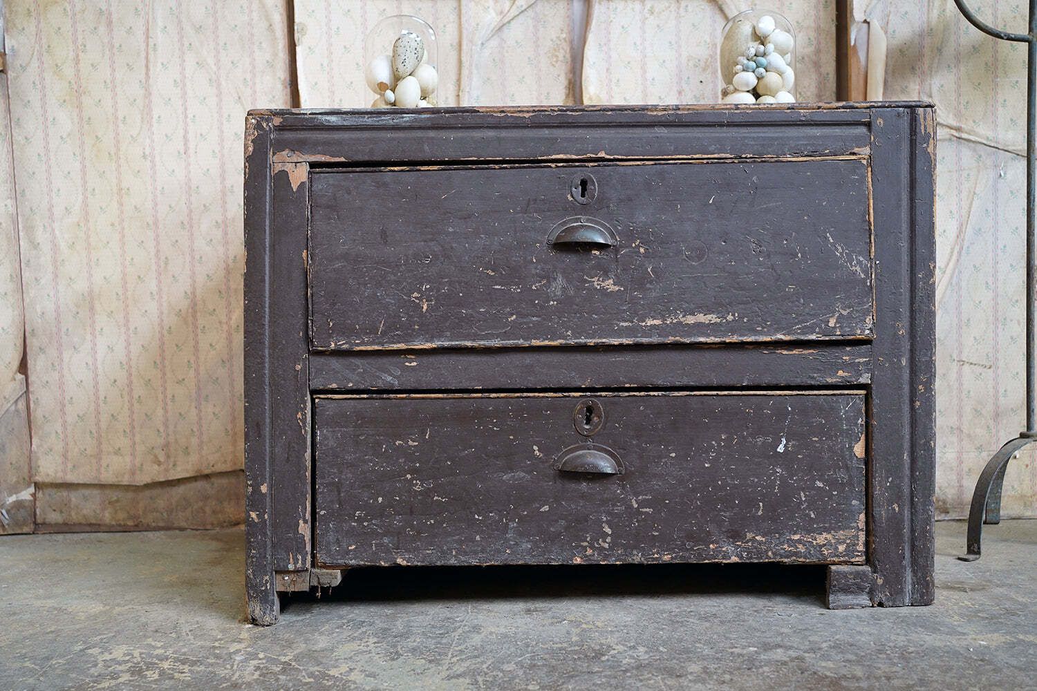 An Early 20thc Painted Pine Chest Of Two Drawers C.1900 20 photo furniture