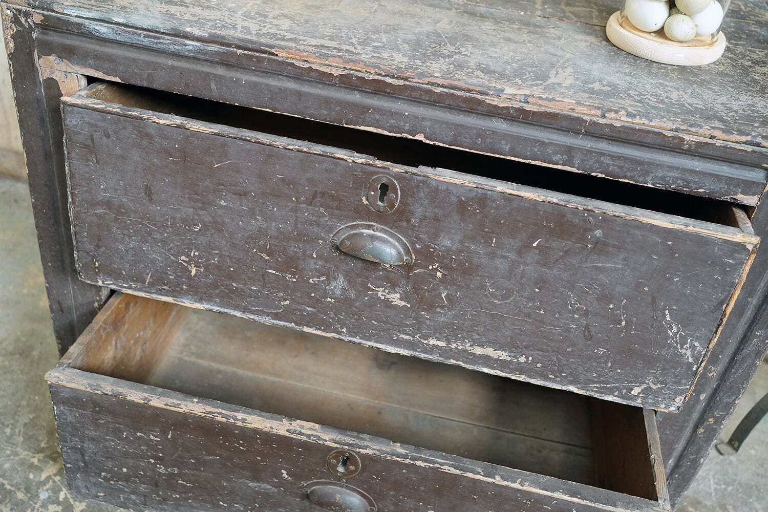 photo for sale An Early 20thc Painted Pine Chest Of Two Drawers C.1900 20
