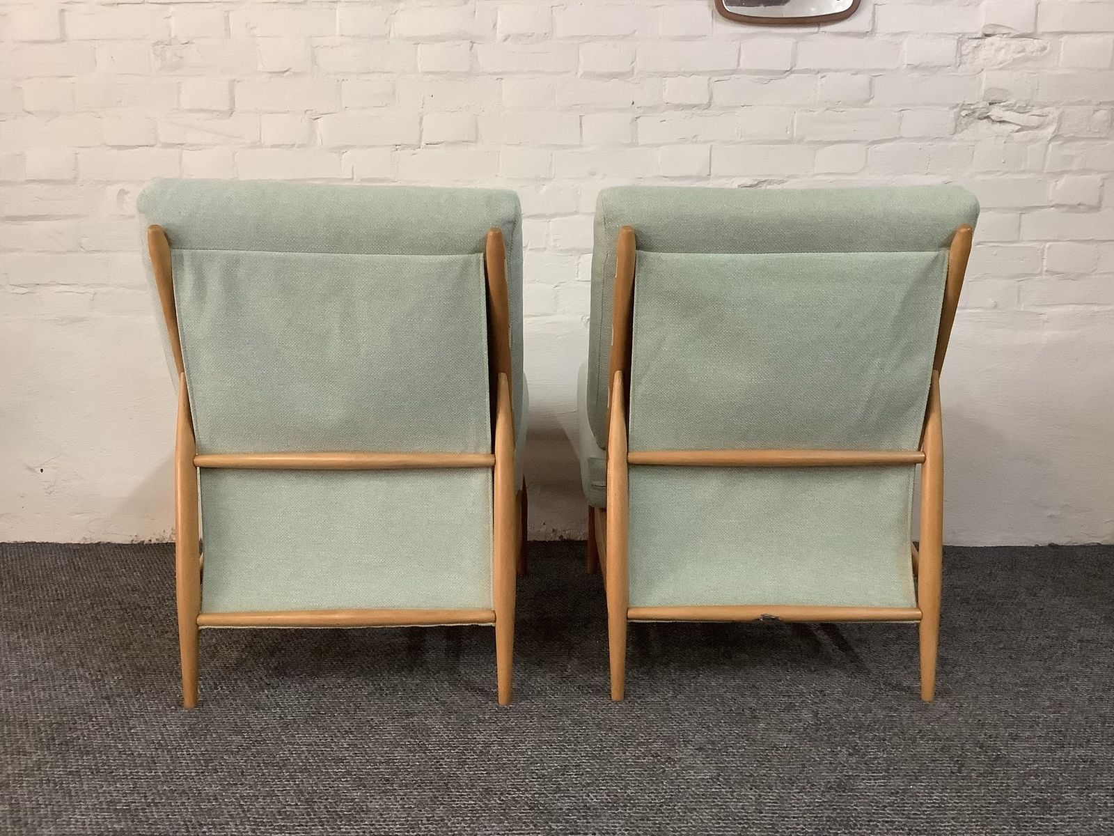 Furniture Pair Of Ercol 427 Easy Chairs. Produced 1959/70. photo