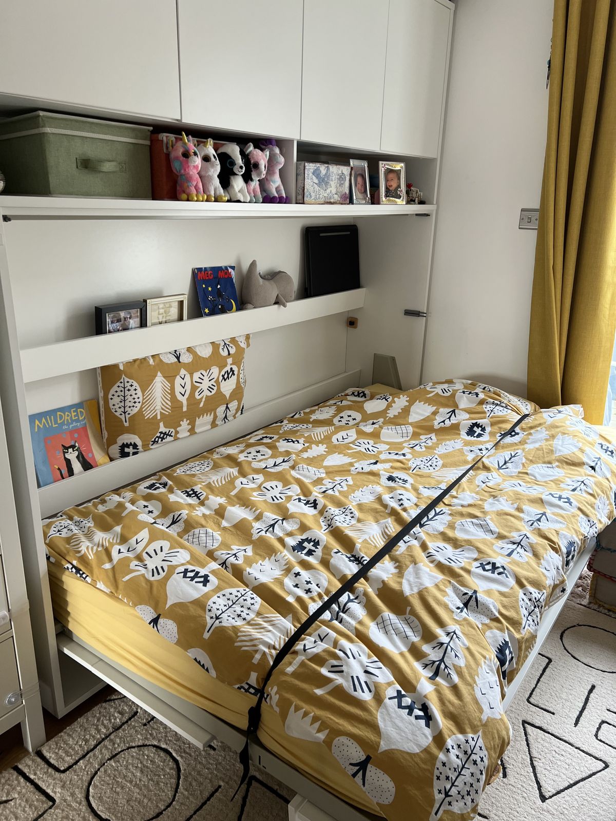 Horizontal Wall Bed ( 120cm) With Additional Cabinets . photo for sale