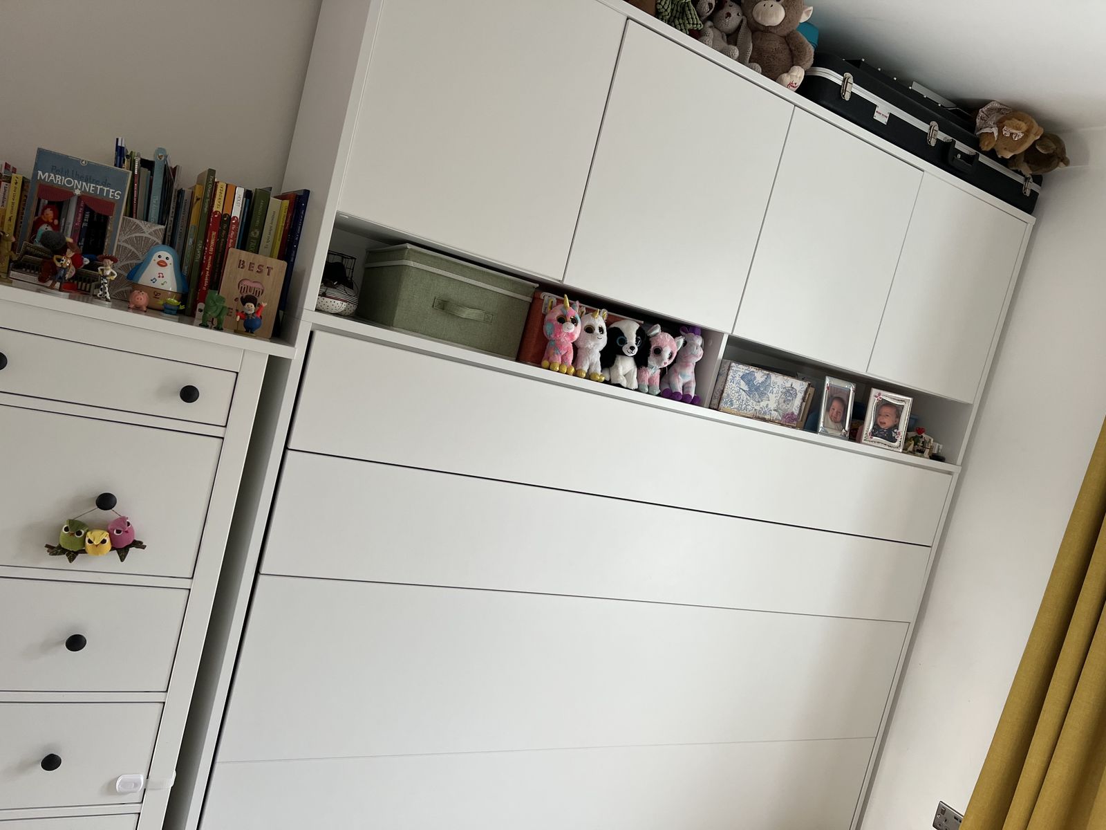 Horizontal Wall Bed ( 120cm) With Additional Cabinets . photo Furniture