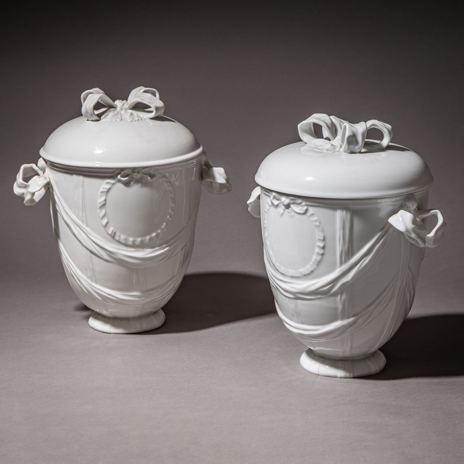 Pair Of Porcelain Urns, Kpm Berlin, 1990s photo 1410.0