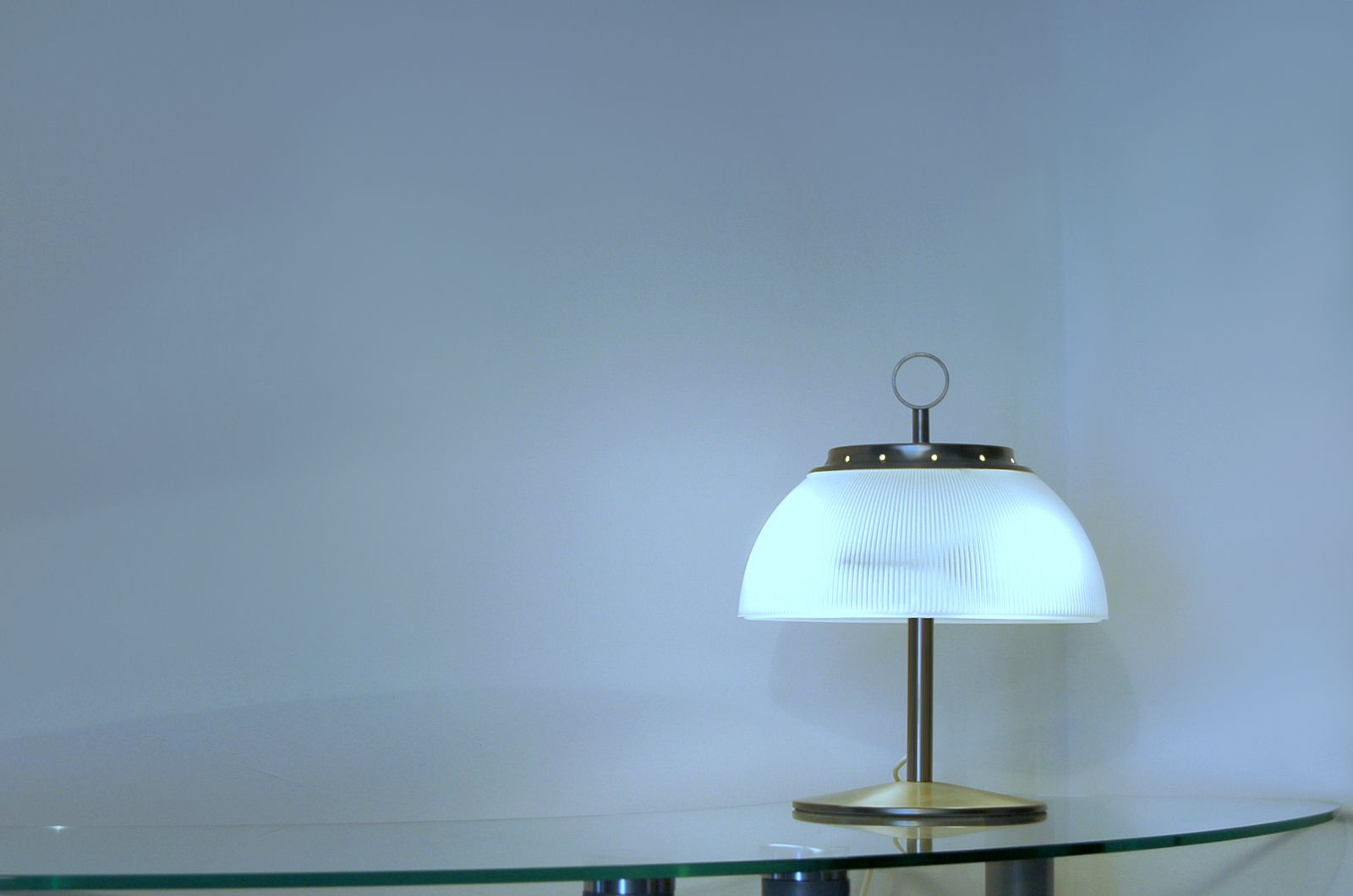 Lighting G. Missaglia Table Lamp   Prismatic Crystal And Brass   Italy 1960 photo