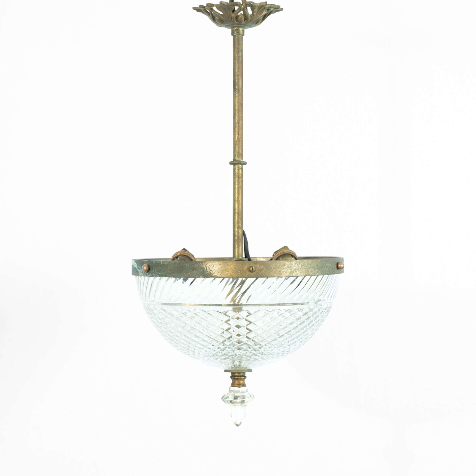 Early 20th Century Hanging Cut Glass Light